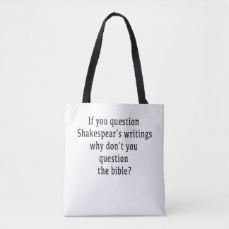 Bolsa Tote Escrevendo Shakespear