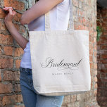 Bolsa Tote Escrita Elegante Simples - Porta-Pontas Preta e Br<br><div class="desc">Se precisar de mais alguma personalização,  por favor,  sinta-se à vontade para me enviar uma mensagem em yellowfebstudio@gmail.com.</div>