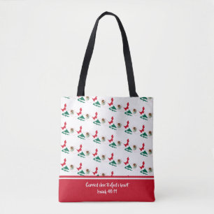 Bolsa Tote Escritura Cristã MEXICO FLAG Isaiah
