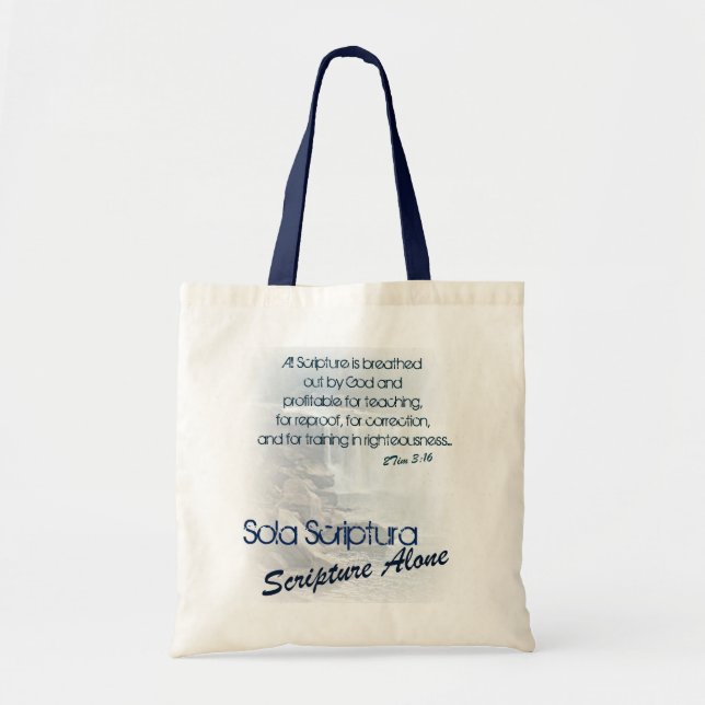 Bolsa Tote Escritura de Sola Scriptura/apenas (Frente)