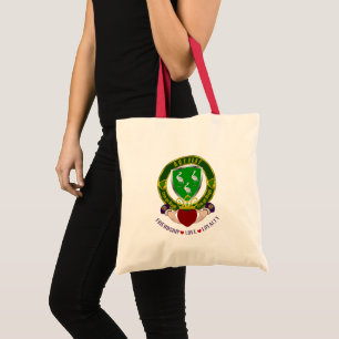 Bolsa Tote Escudo Irlandês AHearne com Claddagh