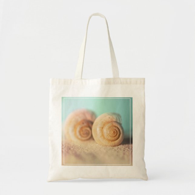 Bolsa Tote Escudos do nautilus na praia (Frente)