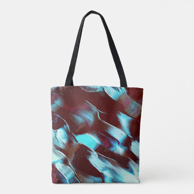 Bolsa Tote Esculpidos de metais mattos, em gradiente castanho (Verso)