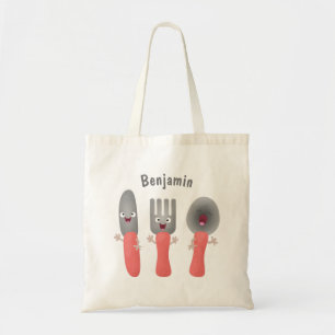 Bolsa Tote Esforço de faca e talheres de colher