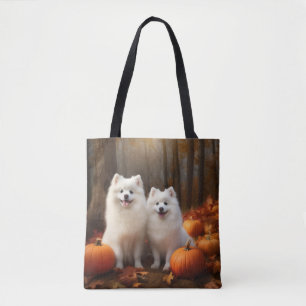 Bolsa Tote Eskimo Americano Puppy Autumn Delight Pumpkin