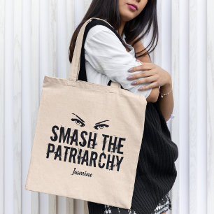 Bolsa Tote Esmague a citação feminista patriarcal personali
