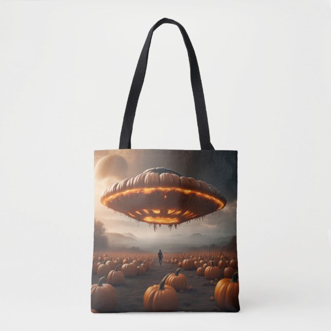 Bolsa Tote Espachante No Planeta Pumpkin (Frente)