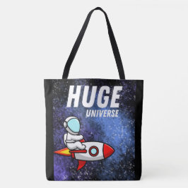 BOLSA TOTE ESPAÇO, ASTRONAUTA, OVNI, ROCKETSHIPS, UNIVERSO