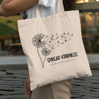 Bolsa Tote Espalhar A Bondade Como Uma Borboleta Dandelion Pe