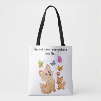 Bolsa Tote "Espalhe o amor onde quer que vá"
