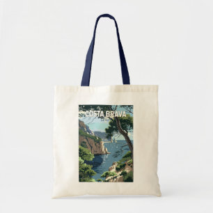 Bolsa Tote Espanha Art da Viagem Costa Brava