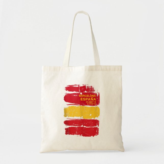 Bolsa Tote ESPANHA Barcelona ESPANA Catalunha Bandeira Espanh (Frente)
