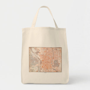 Bolsa Tote Espanha: Mapa de Madrid, C1920
