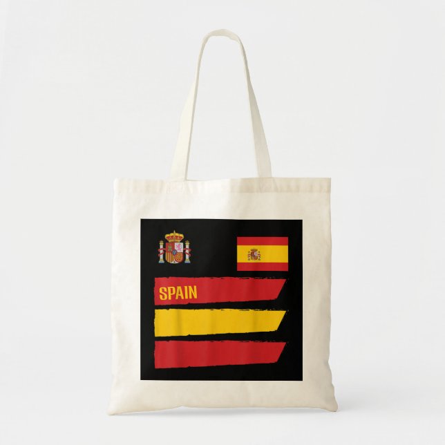 Bolsa Tote Espanha Sinalizador Espana Futebol Fan Men Women K (Frente)