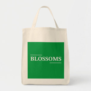 Bolsa Tote Espantoso Blossoms belo texto fofo design