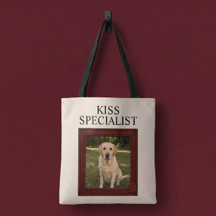 Bolsa Tote Especialista em Beijos Foto Engraçada Personalizad