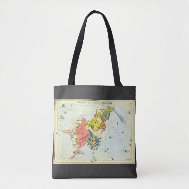 Bolsa Tote Espelho de Urânia, Mapa Celeste de Astronomia Anti (Frente)