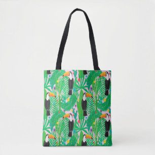Bolsa Tote Espelho sem costura tropical brilhante com t