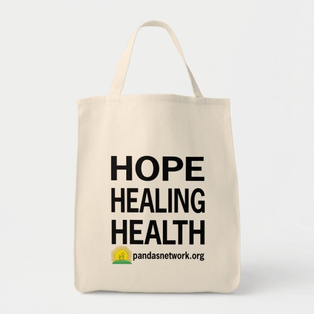 Bolsa Tote Esperança, curando, sacola da saúde (Frente)