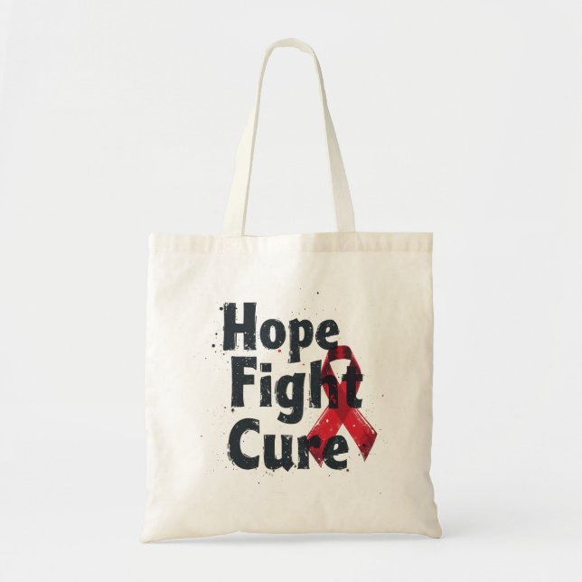 Bolsa Tote Esperança, luta, cura (Frente)