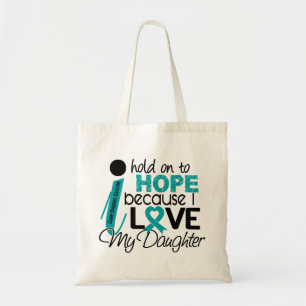 Bolsa Tote Esperança para meu câncer de ovário da filha