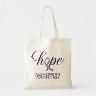 Bolsa Tote "Esperança" Script de Friso Roxo de Consciência do