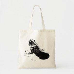 Bolsa Tote Esperando Graça - Silhueta Canina Inclina