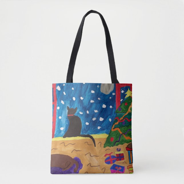 Bolsa Tote Esperando pelo Natal (Frente)