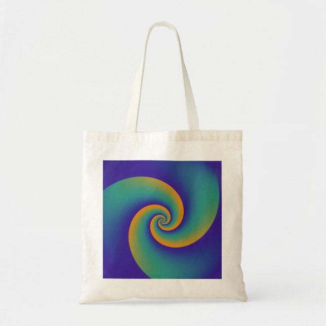 Bolsa Tote Espirais em Segundo Plano abstrato soft V (Frente)