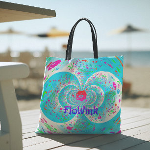 Bolsa Tote Espiral Azul Funky