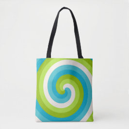 Bolsa Tote Espiral de Torção Tropical