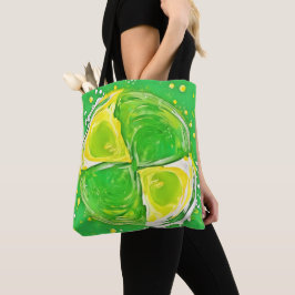 Bolsa Tote Espiral do verde limão