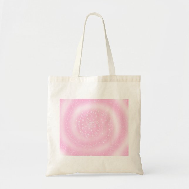 Bolsa Tote Espiral Espiral Cinza, Rosa, Bonita E Espiral (Frente)