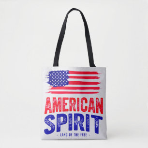 Bolsa Tote Espírito americano e terra de liberdade