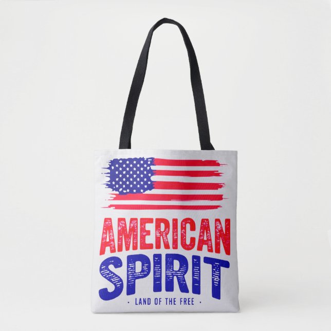 Bolsa Tote Espírito americano e terra de liberdade (Frente)
