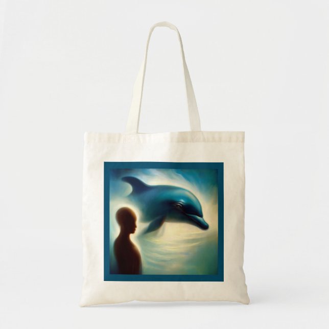 Bolsa Tote Espírito Animal Dolphin 2 (Frente)