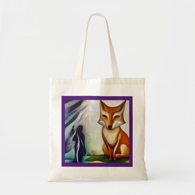 Bolsa Tote Espírito Animal Fox 2 (Frente)