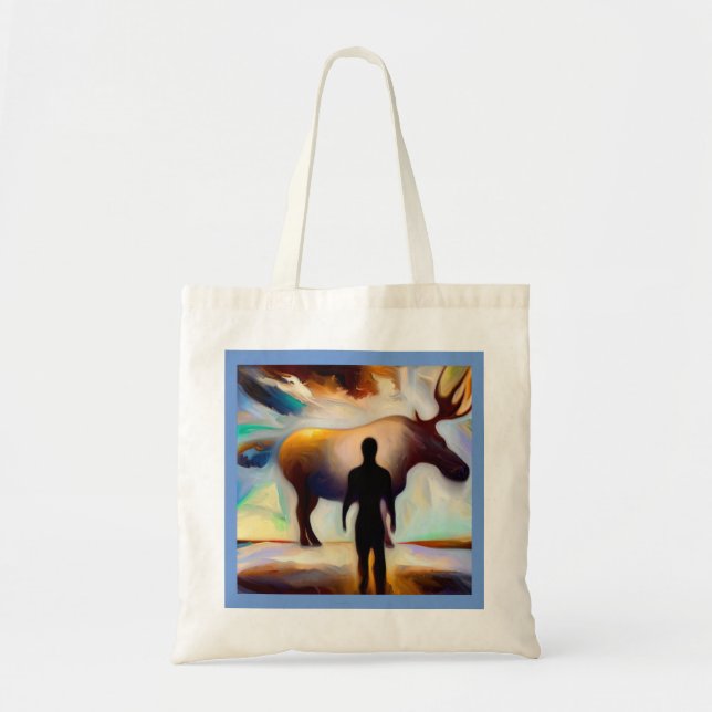 Bolsa Tote Espírito Animal Moose 3 (Frente)