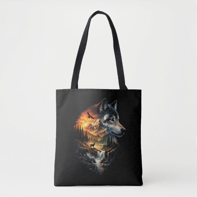 Bolsa Tote Espírito do Deserto Selvagem (Frente)