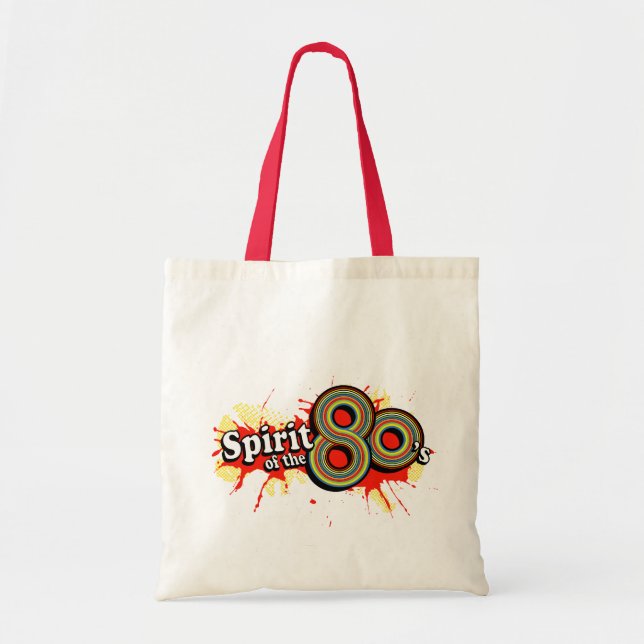 Bolsa Tote Espírito do saco pop de tota amarelo-anos 80 (Frente)
