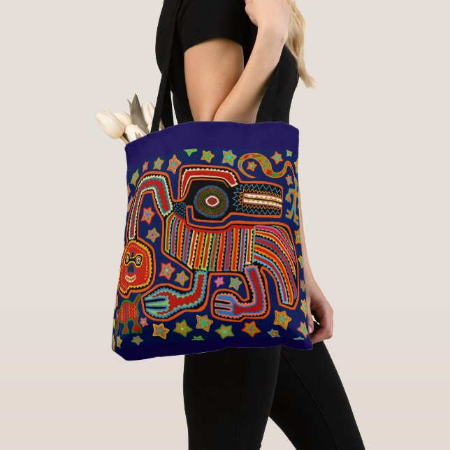 Bolsa Tote Espírito Serpente Xamânico (Close Up)
