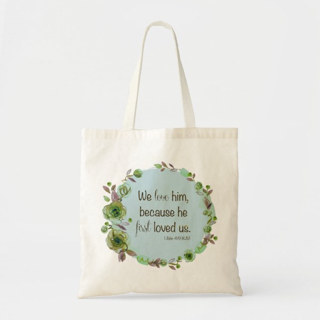 Bolsa Tote Espiritual Fé Consciente Ama Arte Esperança (Frente)