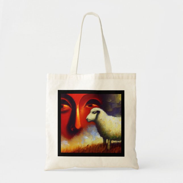 Bolsa Tote Espirituosa Ovinos Animais 3 (Frente)