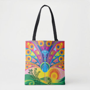 Bolsa Tote Esplendor da Cauda do Pavão