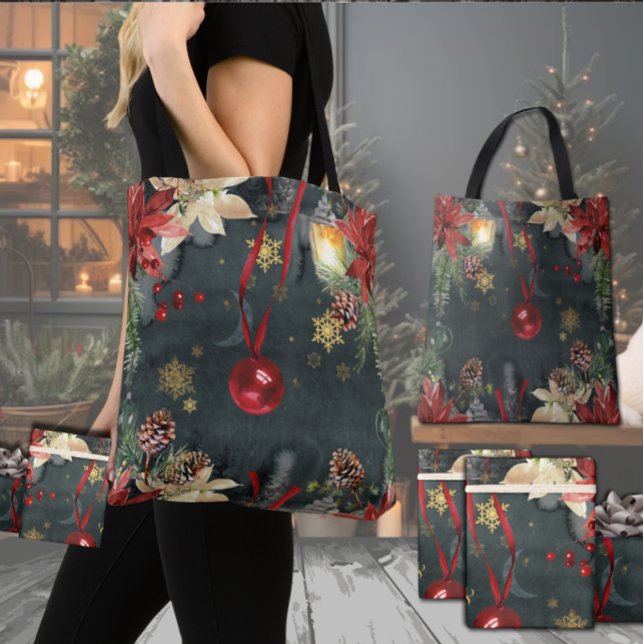 Bolsa Tote Esplendor de Natal (Criador carregado)