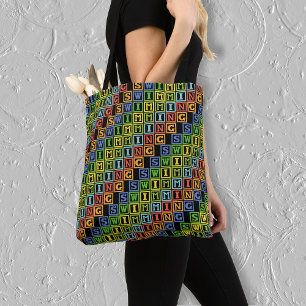Bolsa Tote Esporte multicolorida para natação