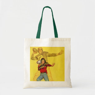 Bolsa Tote Esportes Antigos, Garoto como Futuro Quaterback de