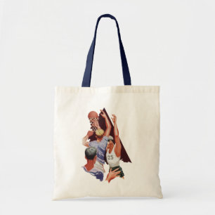 Bolsa Tote Esportes Antigos, Jogadores de Basquete em um Jogo