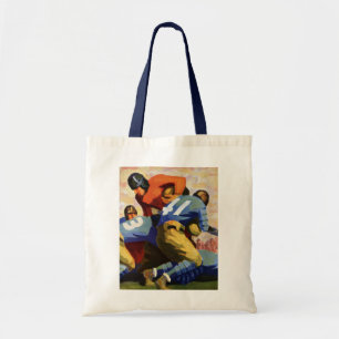 Bolsa Tote Esportes Antigos, Jogadores de Futebol em um Jogo