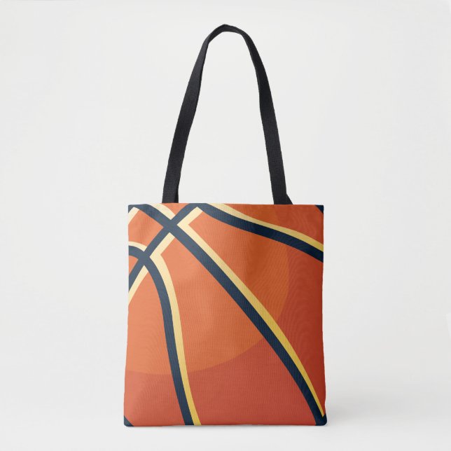 Bolsa Tote Esportes Laranja Basquete (Frente)
